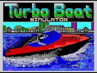 Turbo Boat Simulator title screen for ZX Spectrum